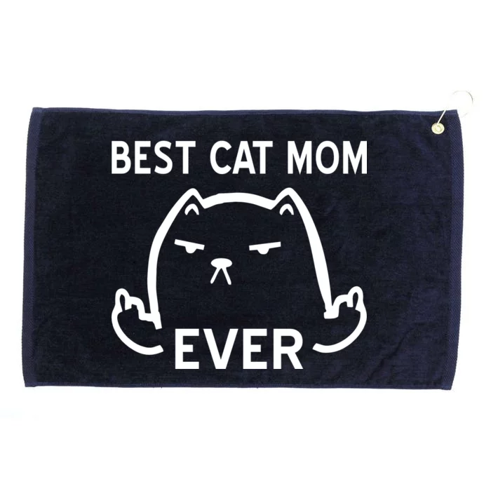 Best Cat Mom Ever Grommeted Golf Towel