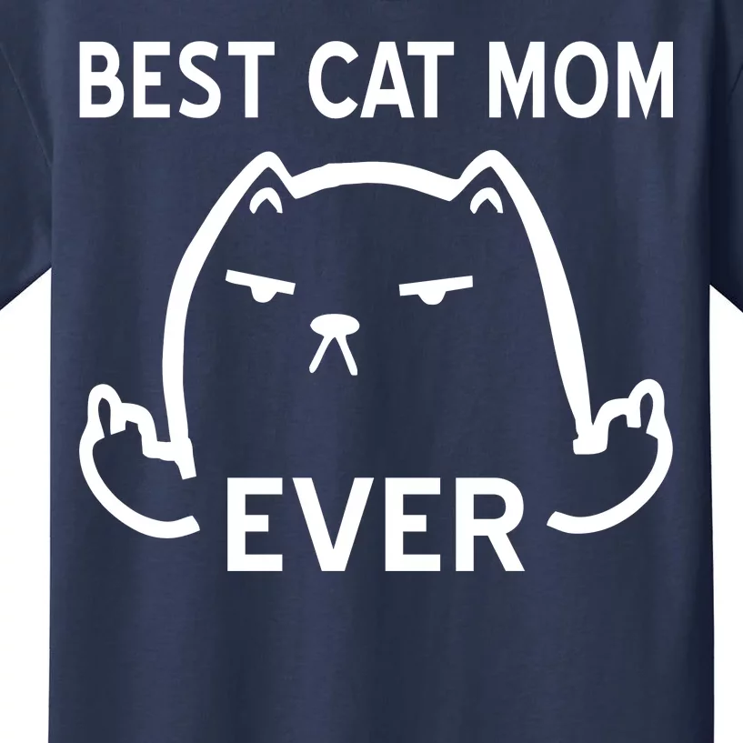 Best Cat Mom Ever Kids T-Shirt