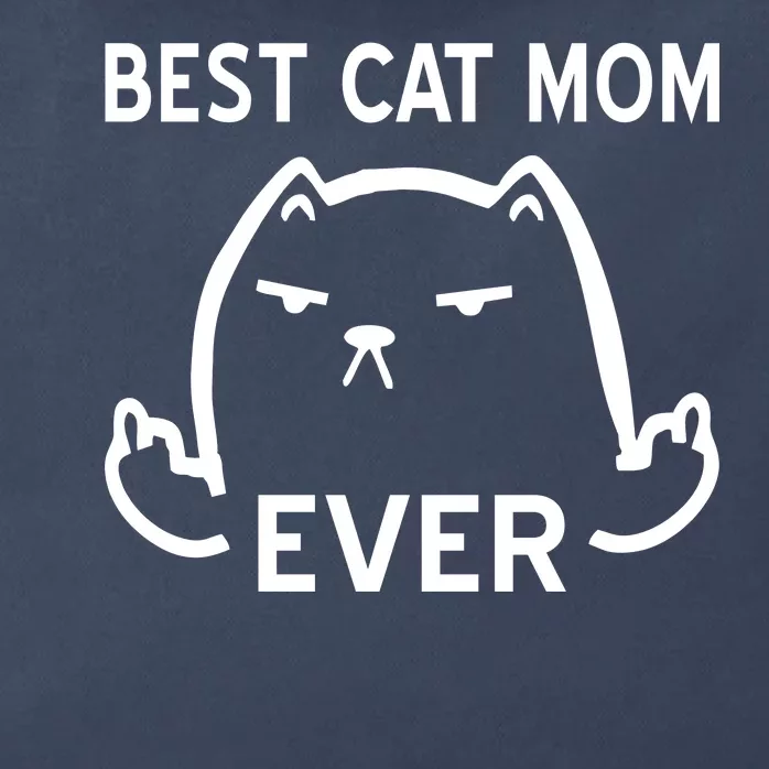 Best Cat Mom Ever Zip Tote Bag