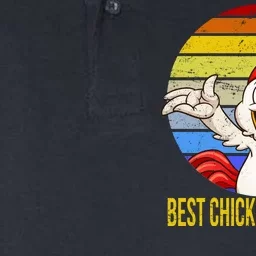 Best Chicken Dad Ever Softstyle Adult Sport Polo