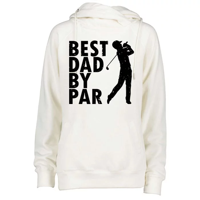 Best Dad By Par Womens Funnel Neck Pullover Hood