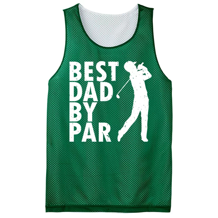 Best Dad By Par Mesh Reversible Basketball Jersey Tank