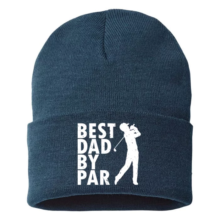 Best Dad By Par Sustainable Knit Beanie