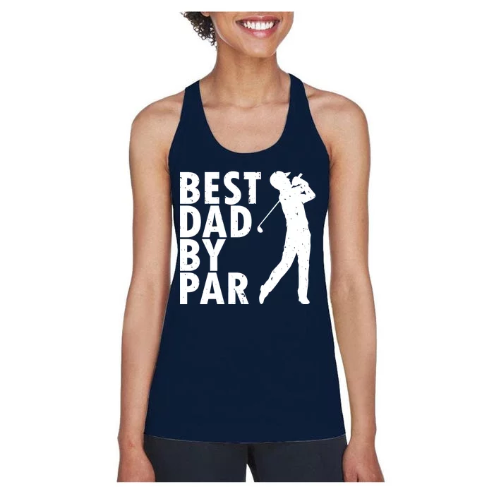 Best Dad By Par Women's Racerback Tank