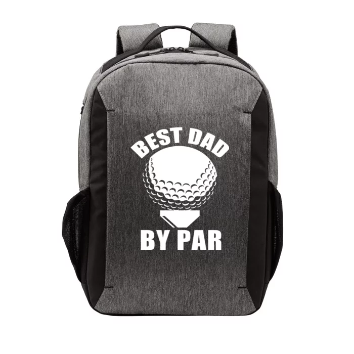 Best Dad By Par Funny Golf Dad Vector Backpack