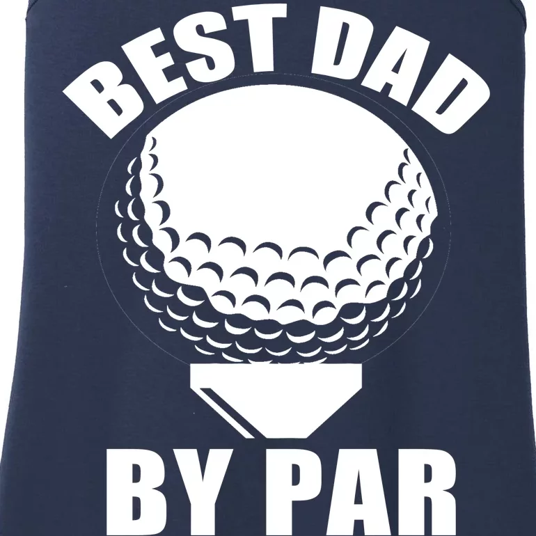 Best Dad By Par Funny Golf Dad Ladies Essential Tank