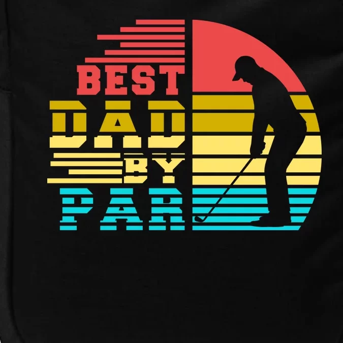 Best Dad By Par Retro Sunset Impact Tech Backpack