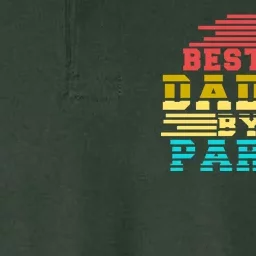 Best Dad By Par Retro Sunset Softstyle Adult Sport Polo