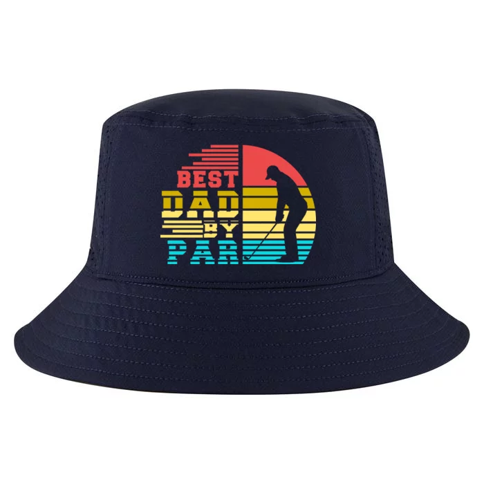 Best Dad By Par Retro Sunset Cool Comfort Performance Bucket Hat