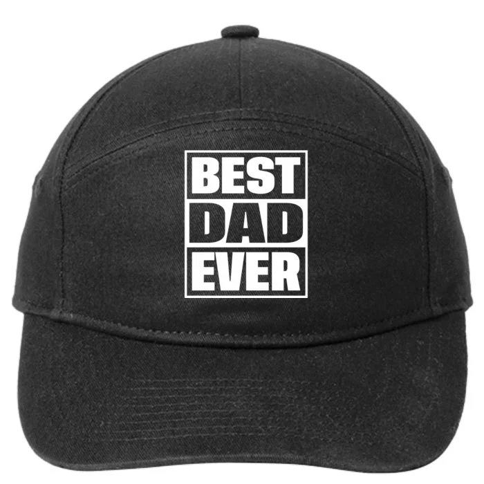 Best Dad Ever 7-Panel Snapback Hat