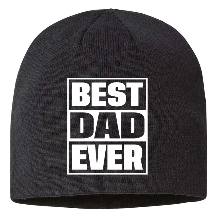 Best Dad Ever 8 1/2in Sustainable Knit Beanie