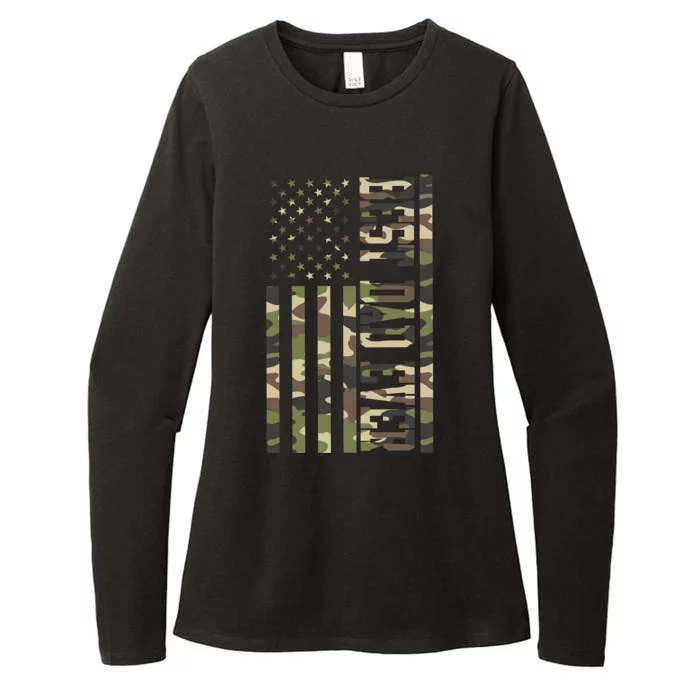 Best Dad Ever Army Flag Womens CVC Long Sleeve Shirt