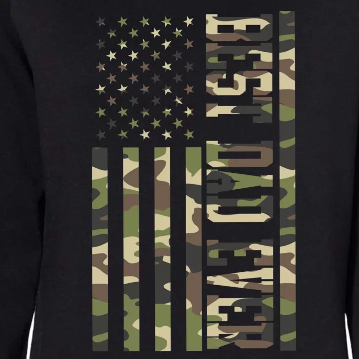 Best Dad Ever Army Flag Womens California Wash Sweatshirt