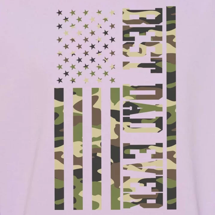 Best Dad Ever Army Flag Garment-Dyed Sweatshirt