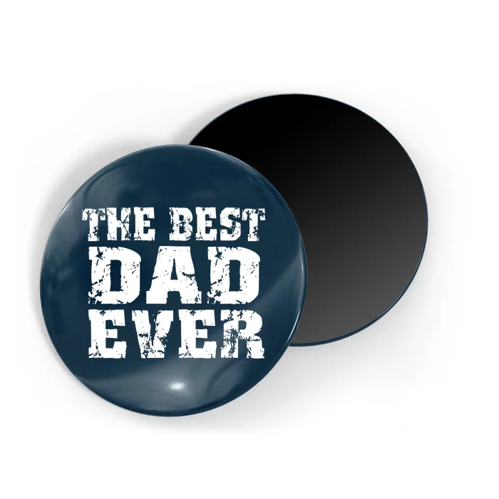 Best Dad Ever Block Logo Magnet