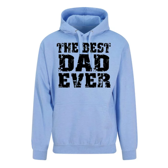 Best Dad Ever Block Logo Unisex Surf Hoodie