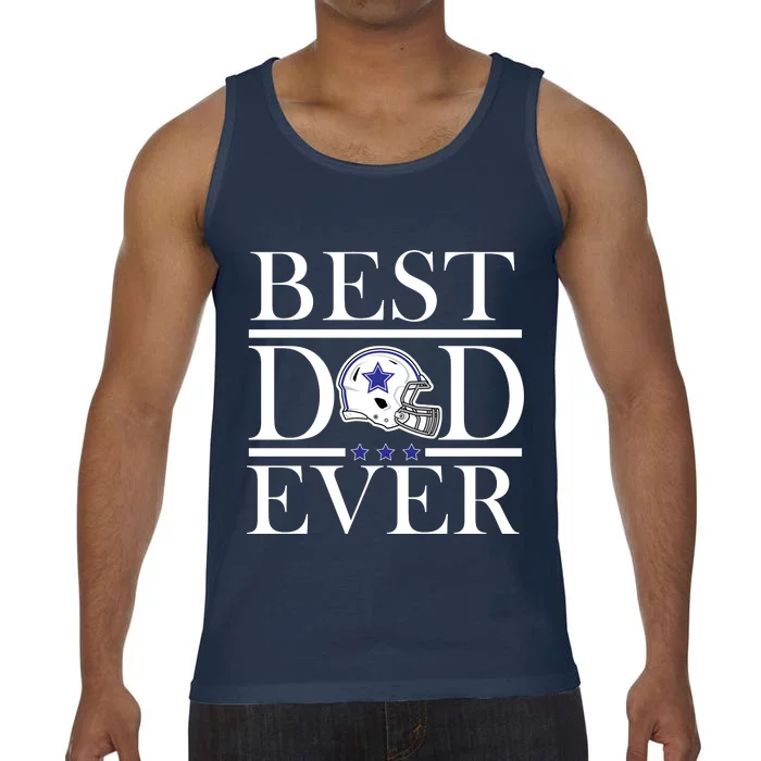 Best Dad Ever Dallas Football Comfort Colors® Tank Top