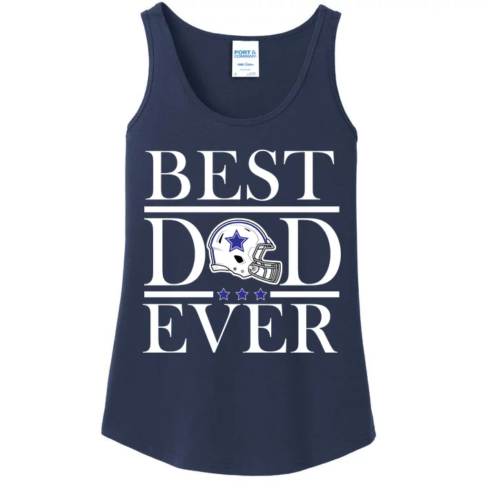 Best Dad Ever Dallas Football Ladies Essential Tank