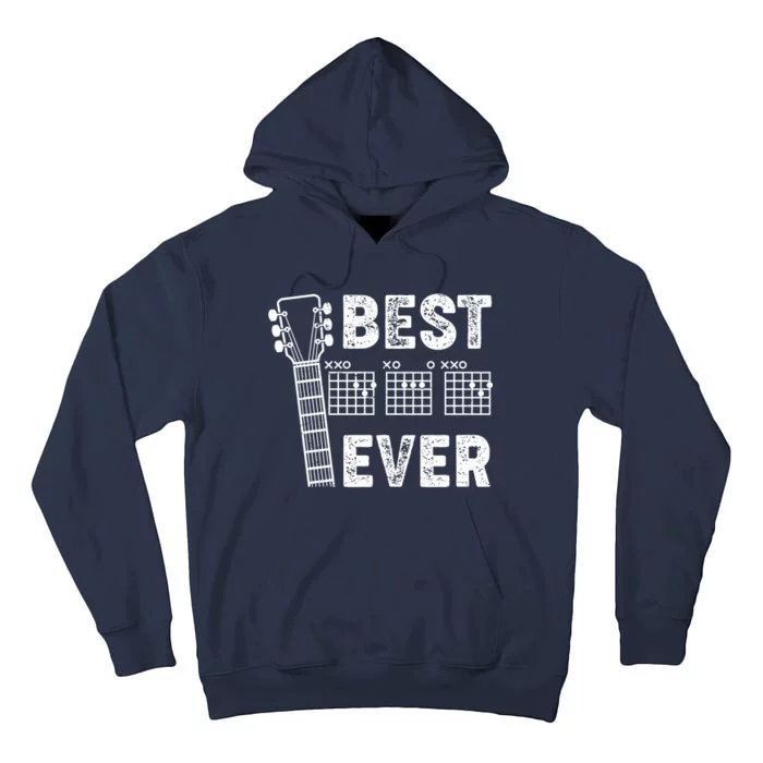 Best Dad Ever Musical Guitar Chords Tall Hoodie