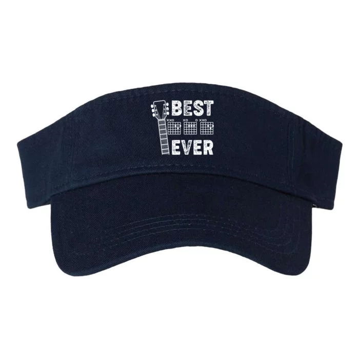 Best Dad Ever Musical Guitar Chords Valucap Bio-Washed Visor