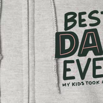 Best Dad Ever My Kids Took A Vote Full Zip Hoodie