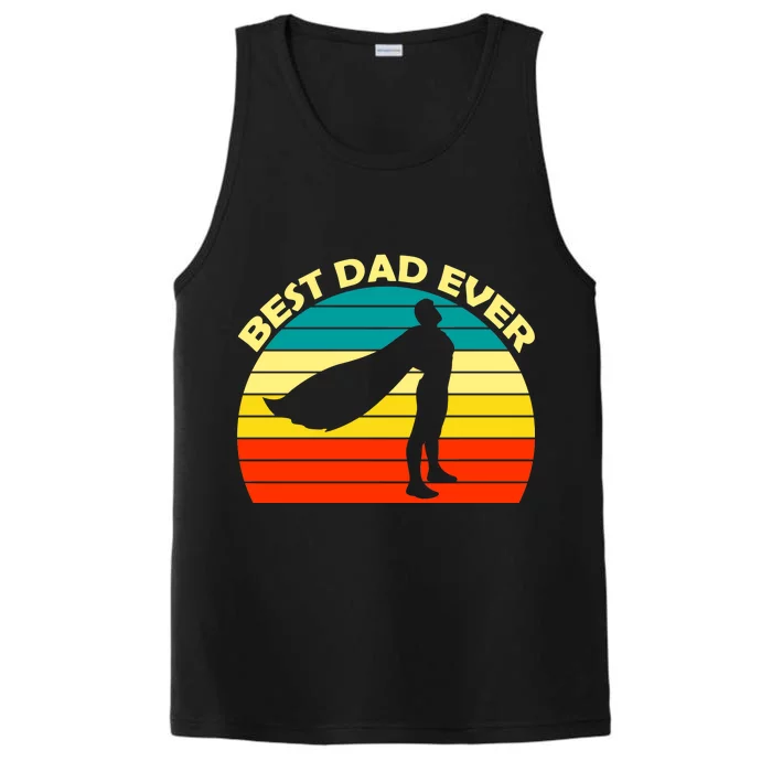 Best Dad Ever Super Dad Hero Performance Tank