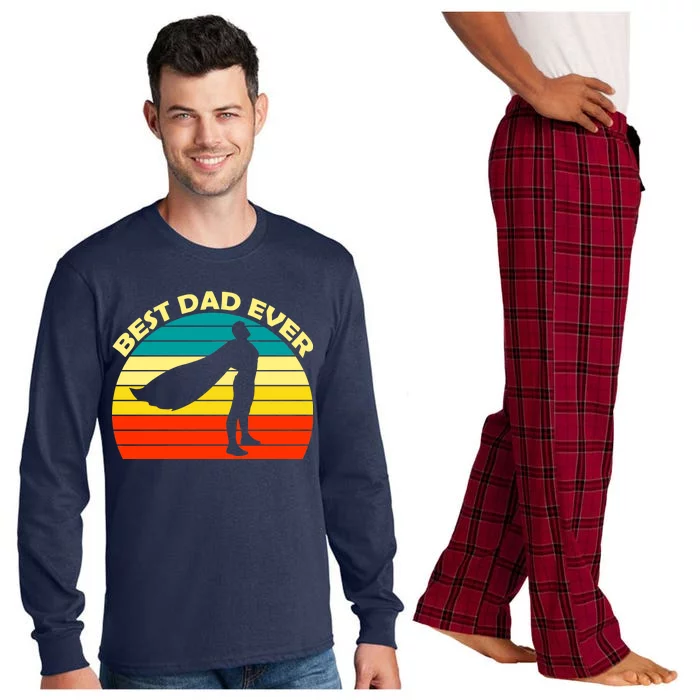 Best Dad Ever Super Dad Hero Long Sleeve Pajama Set