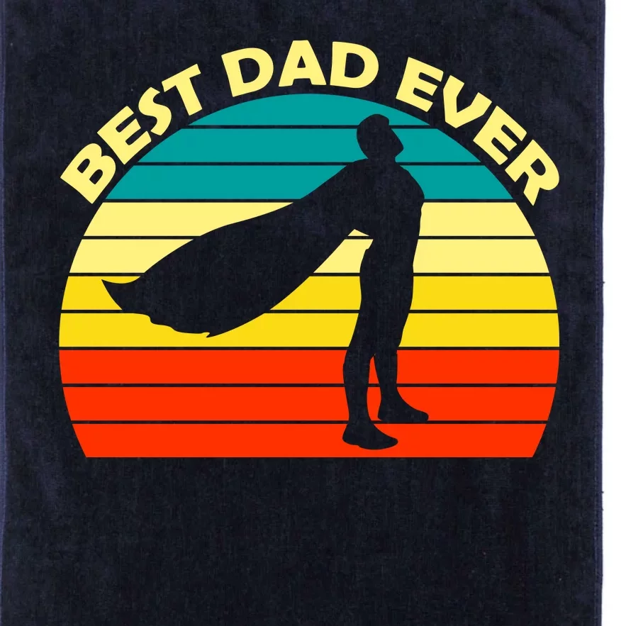 Best Dad Ever Super Dad Hero Platinum Collection Golf Towel