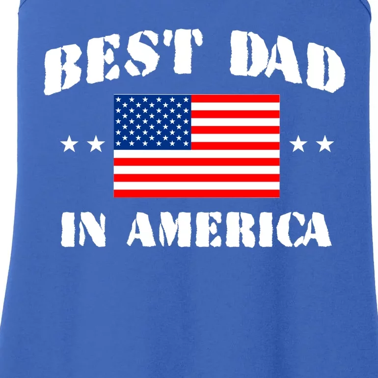 Best Dad In America & Best Papa In The World Ladies Essential Tank