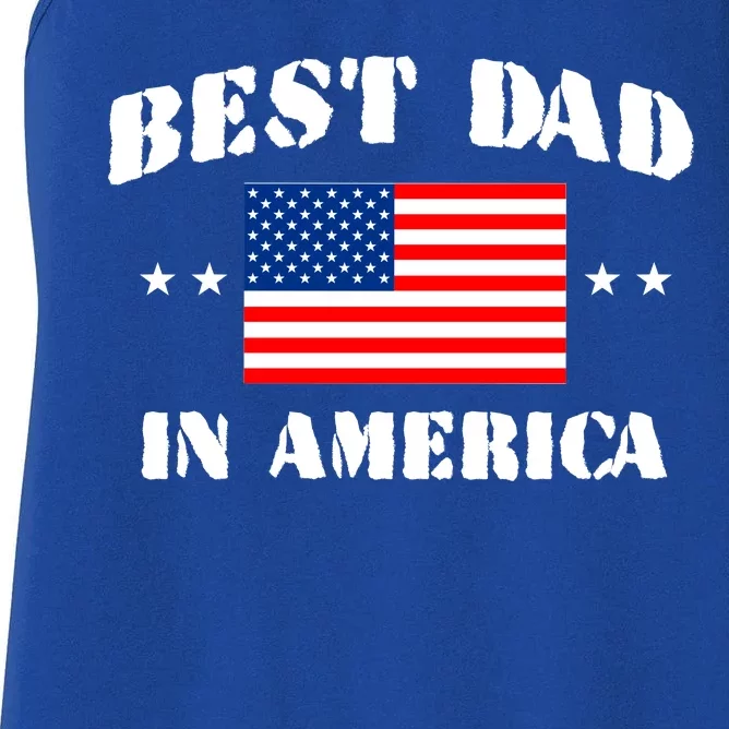 Best Dad In America & Best Papa In The World Women's Racerback Tank