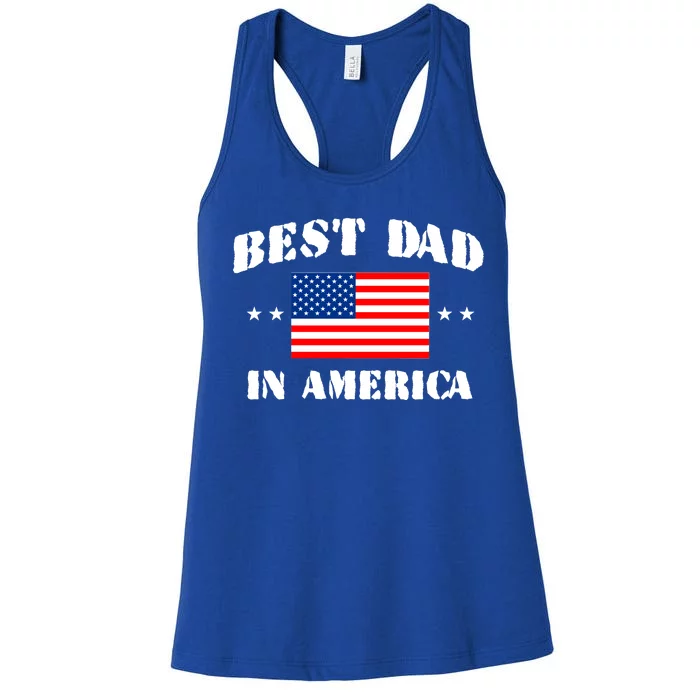 Best Dad In America & Best Papa In The World Women's Racerback Tank