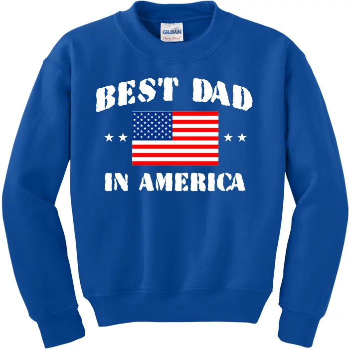 Best Dad In America & Best Papa In The World Kids Sweatshirt