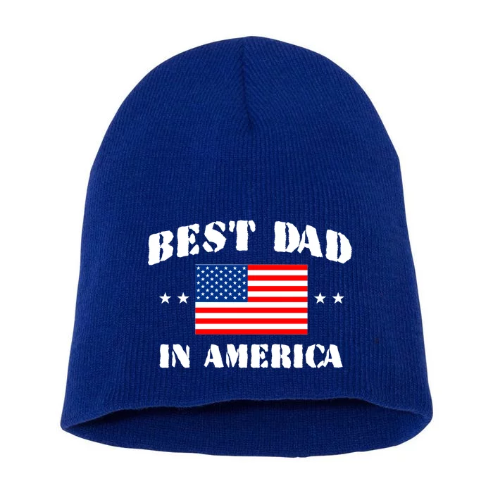 Best Dad In America & Best Papa In The World Short Acrylic Beanie