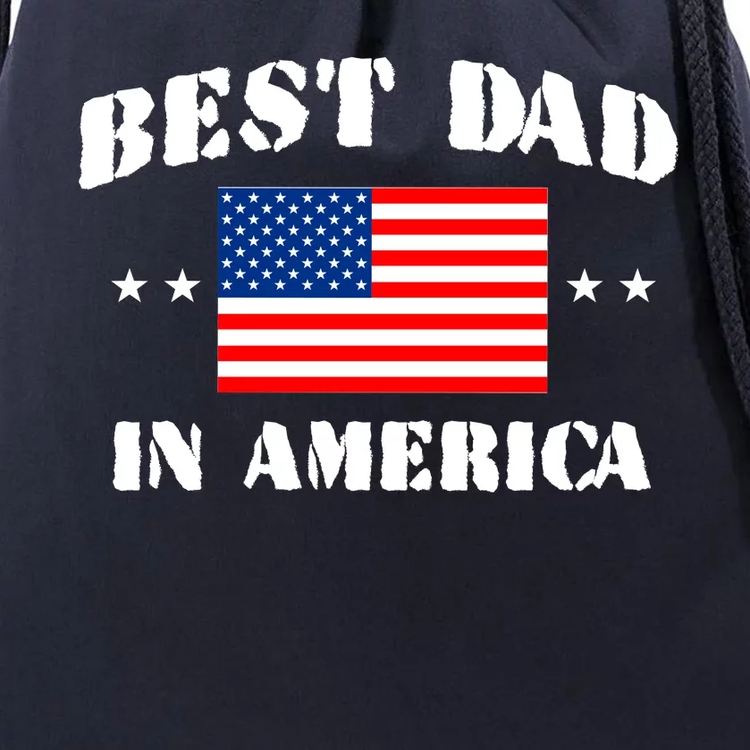 Best Dad In America & Best Papa In The World Drawstring Bag