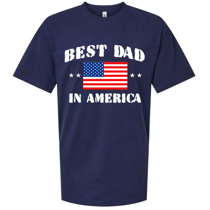 Best Dad In America & Best Papa In The World Sueded Cloud Jersey T-Shirt