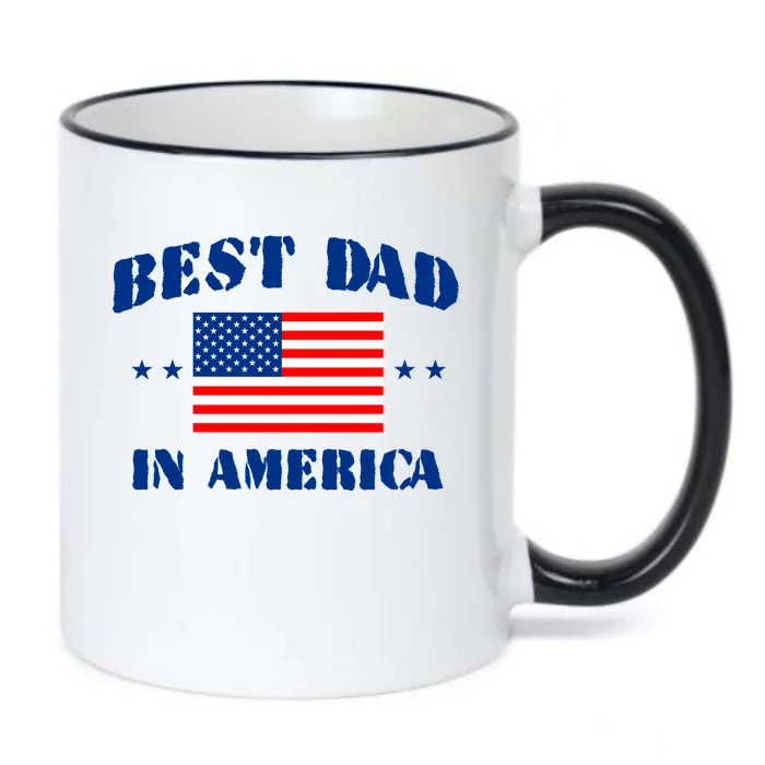 Best Dad In America Black Color Changing Mug