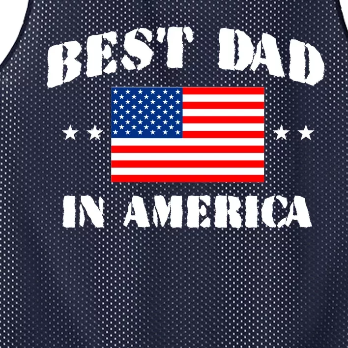 Best Dad In America Mesh Reversible Basketball Jersey Tank