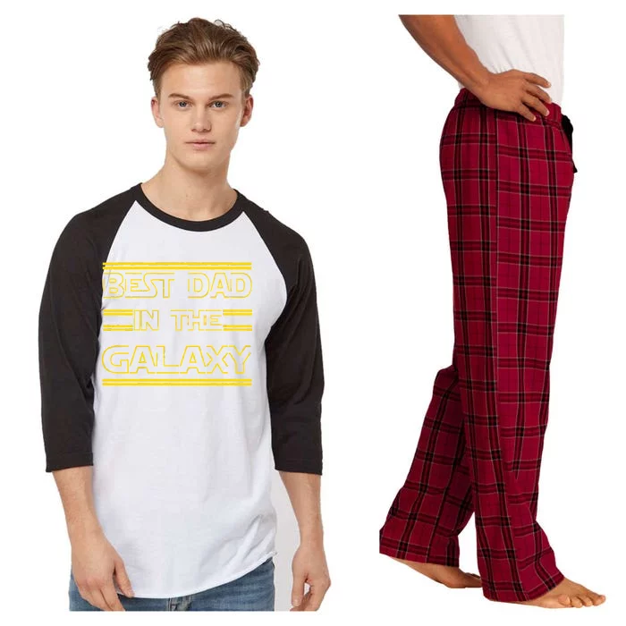 Best Dad In The Galaxy Raglan Sleeve Pajama Set