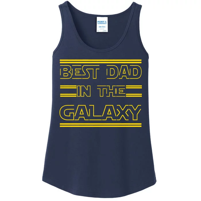 Best Dad In The Galaxy Ladies Essential Tank