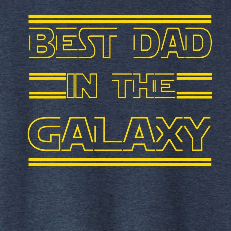 Best Dad In The Galaxy Women's Crop Top Tee