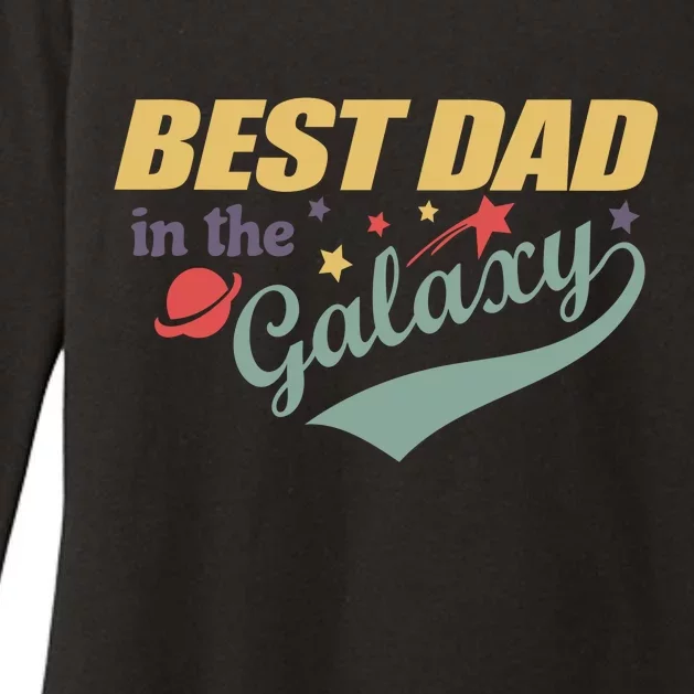 Best Dad In The Galaxy Cute Father's Day Womens CVC Long Sleeve Shirt