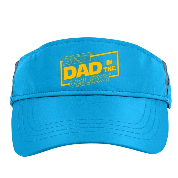 Best Dad In The Galaxy Movie Parody Logo Adult Drive Performance Visor