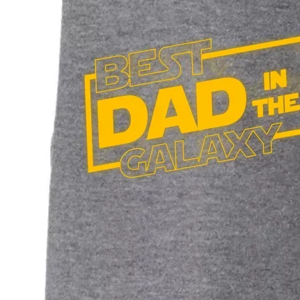 Best Dad In The Galaxy Movie Parody Logo Doggie 3-End Fleece Hoodie