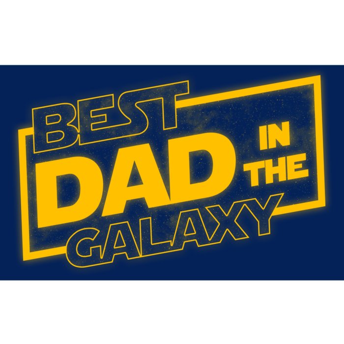 Best Dad In The Galaxy Movie Parody Logo Bumper Sticker