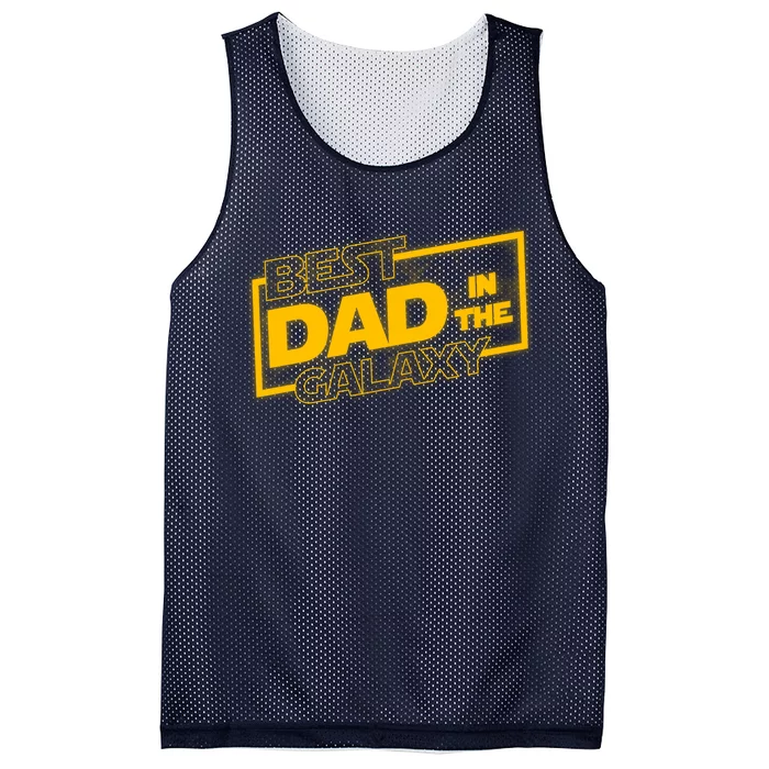 Best Dad In The Galaxy Movie Parody Logo Mesh Reversible Basketball Jersey Tank