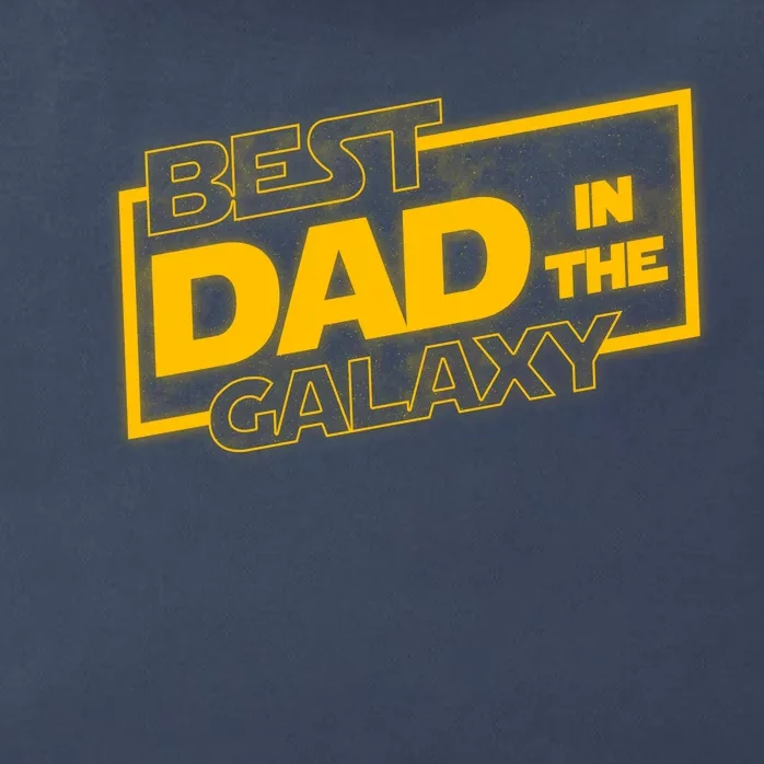 Best Dad In The Galaxy Movie Parody Logo Zip Tote Bag