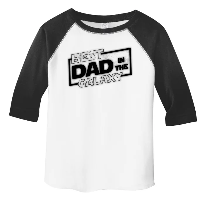 Best Dad In The Galaxy Movie Parody Logo Toddler Fine Jersey T-Shirt