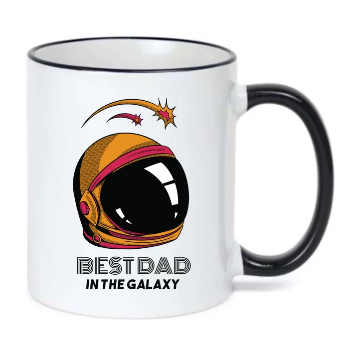 Best Dad In The Galaxy Space Helmet Black Color Changing Mug