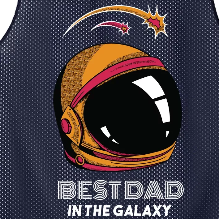 Best Dad In The Galaxy Space Helmet Mesh Reversible Basketball Jersey Tank