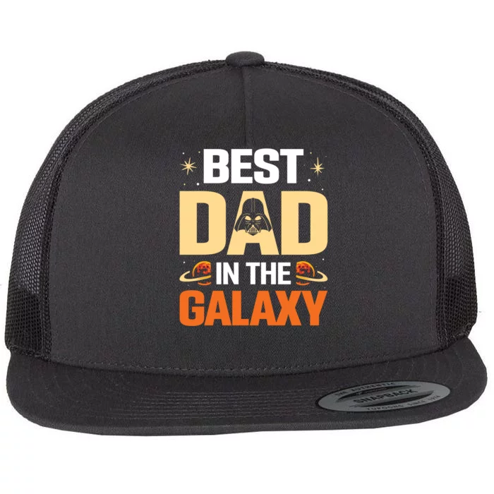 Best Dad In The Universe Fathers Day Spoof Flat Bill Trucker Hat